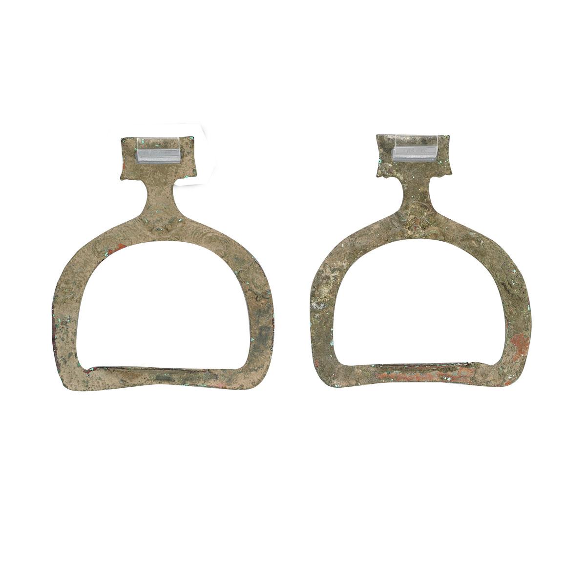 Pair of Bronze Stirrups, 3rd/4th Century AD