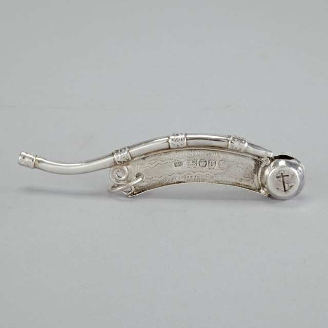 George IV Silver Bosun’s Whistle, Mary Chawner, London, 1822