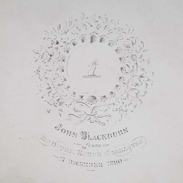George III Silver Circular Salver, Elizabeth Cooke, London, 1771