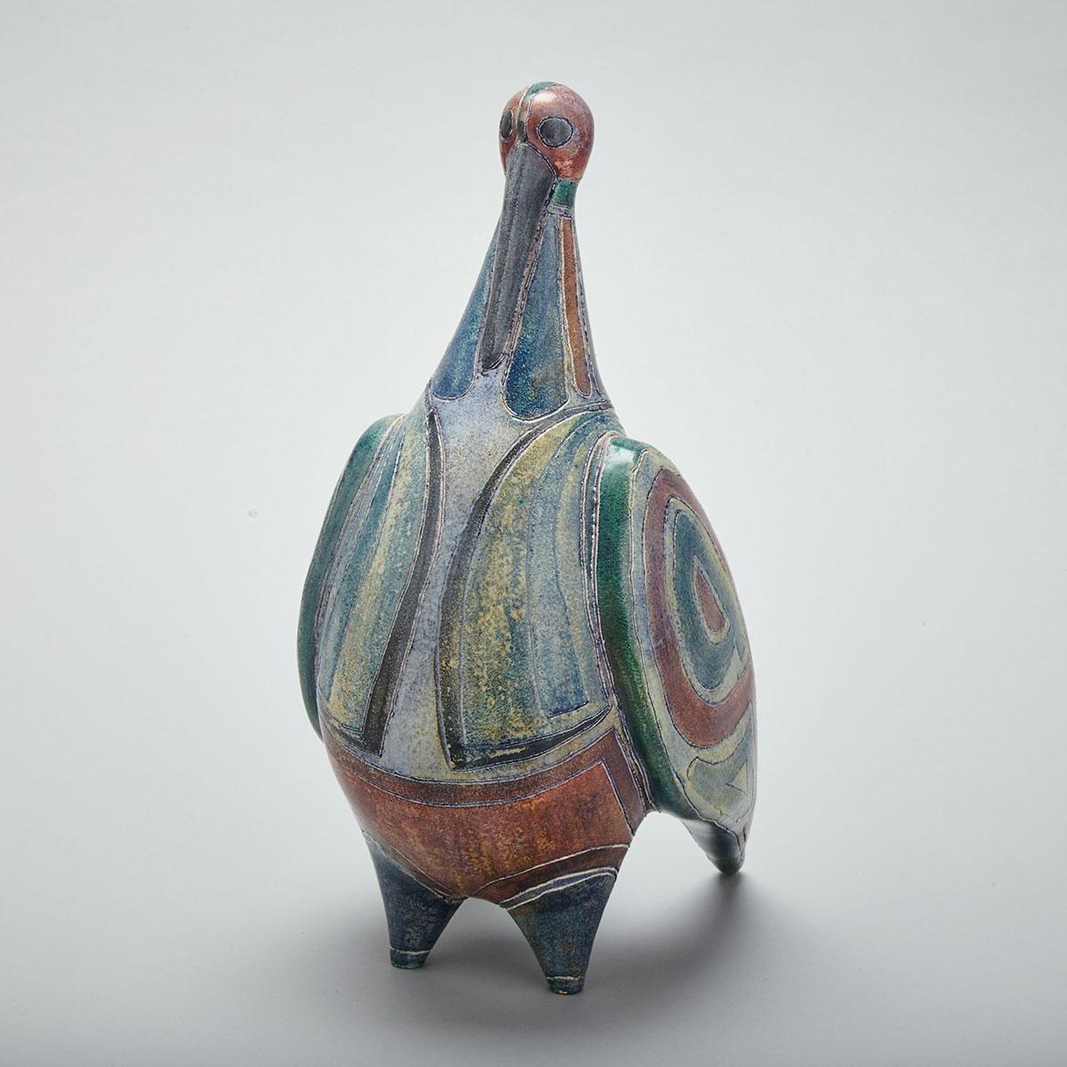 Brooklin Pottery Bird, Theo and Susan Harlander, c.1980