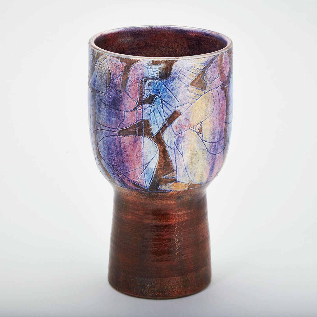 Brooklin Pottery Vase, Theo and Susan Harlander, c.1982