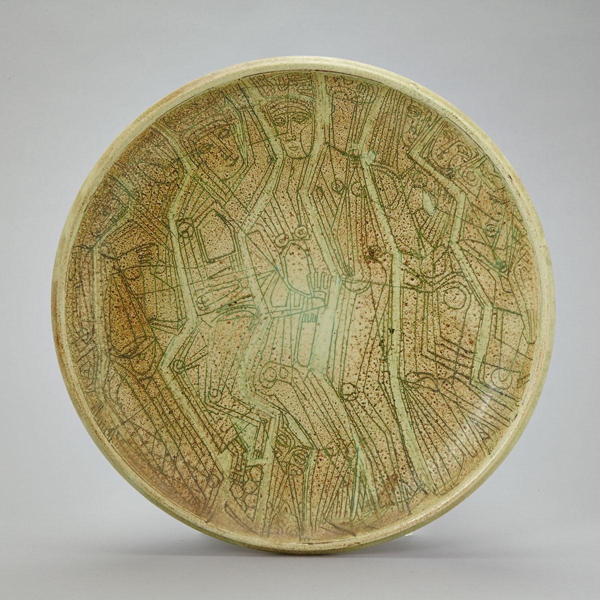 Brooklin Pottery Plate, Theo and Susan Harlander, c.1960