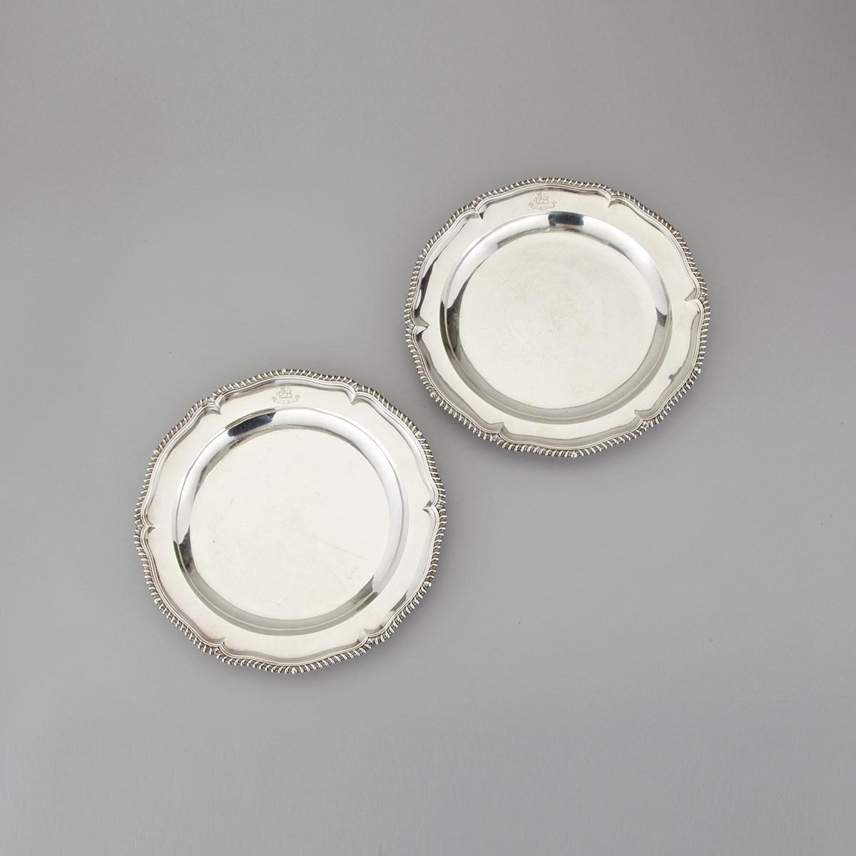 Pair of William IV Silver Second Course Dishes, Mary Sibley & Richard Sibley II, London, 1836