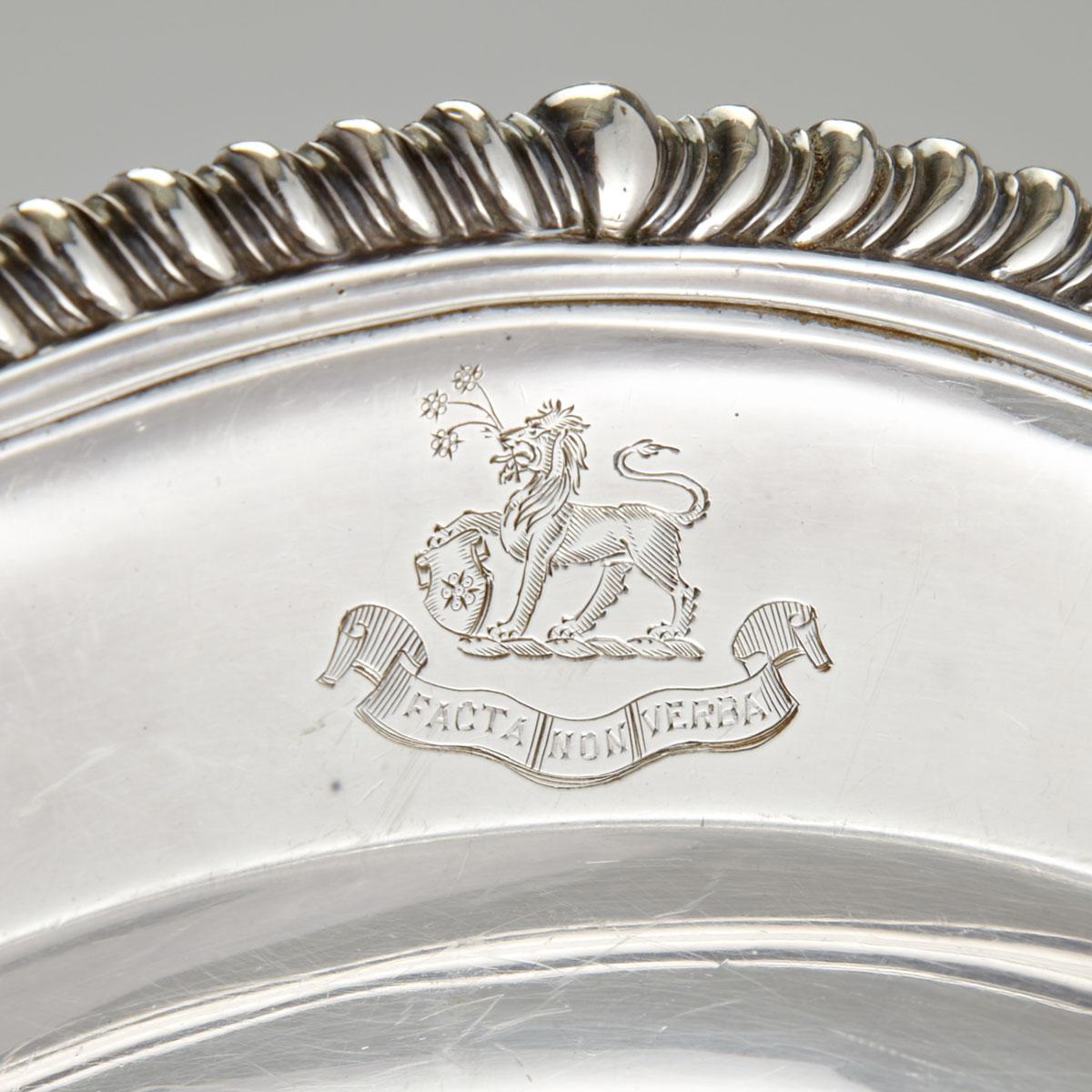 Pair of William IV Silver Second Course Dishes, Mary Sibley & Richard Sibley II, London, 1836