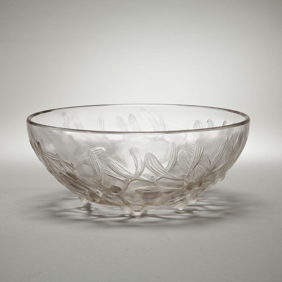 ‘Gui’, Lalique Moulded Glass Bowl, c.1930