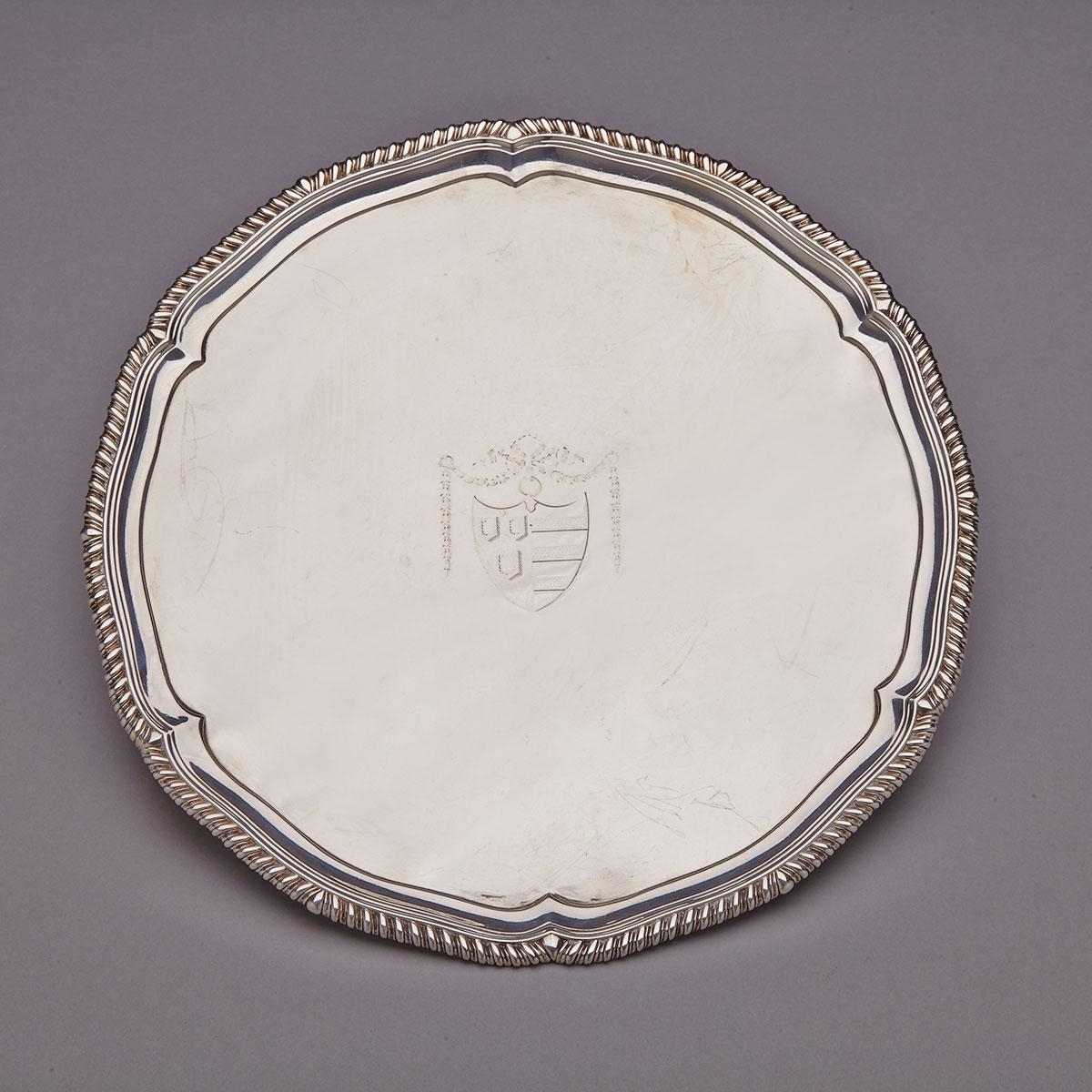 George III Silver Circular Salver, John Parker I & Edward Wakelin, London, 1772