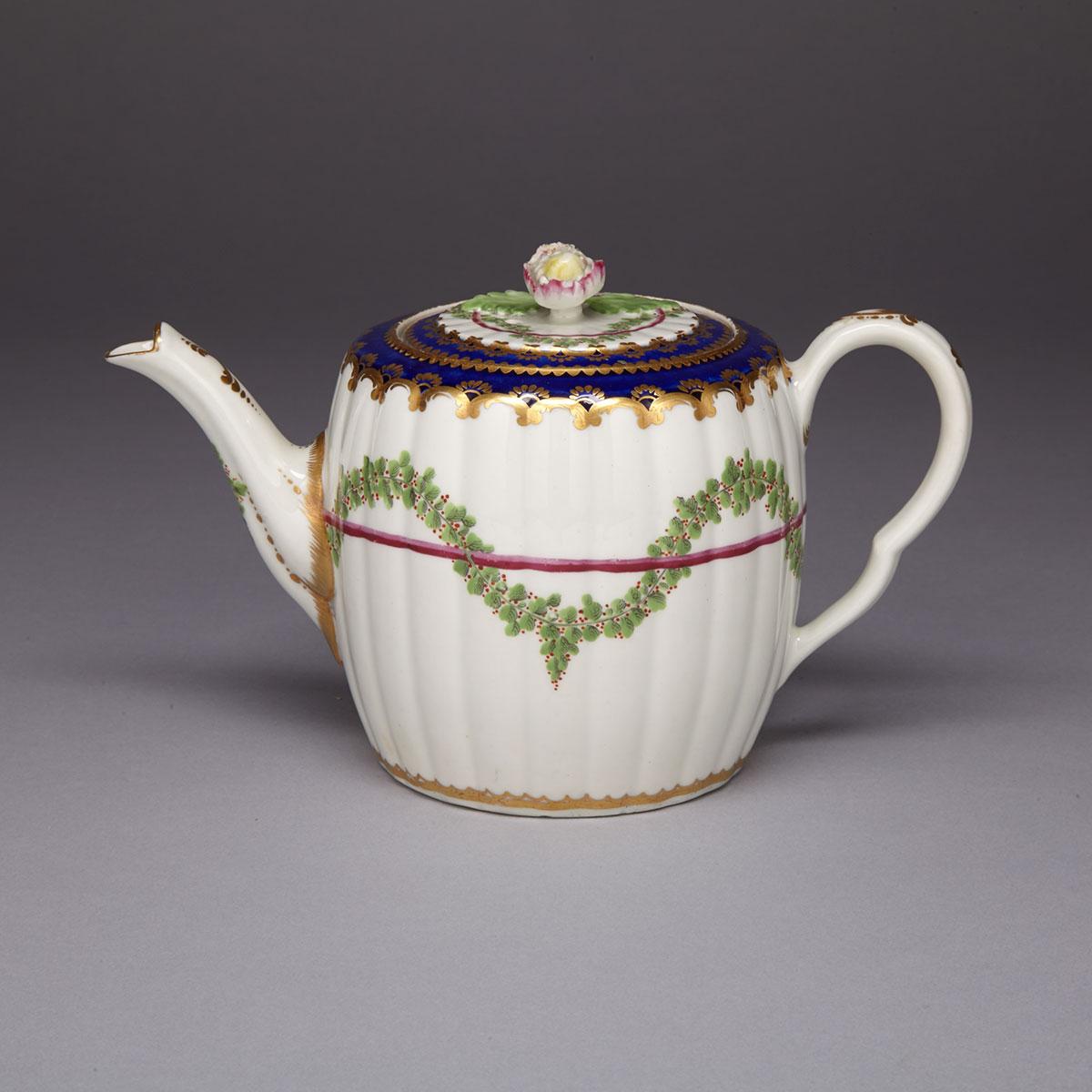 Worcester ‘Hop Trellis’ Teapot, c.1770-75