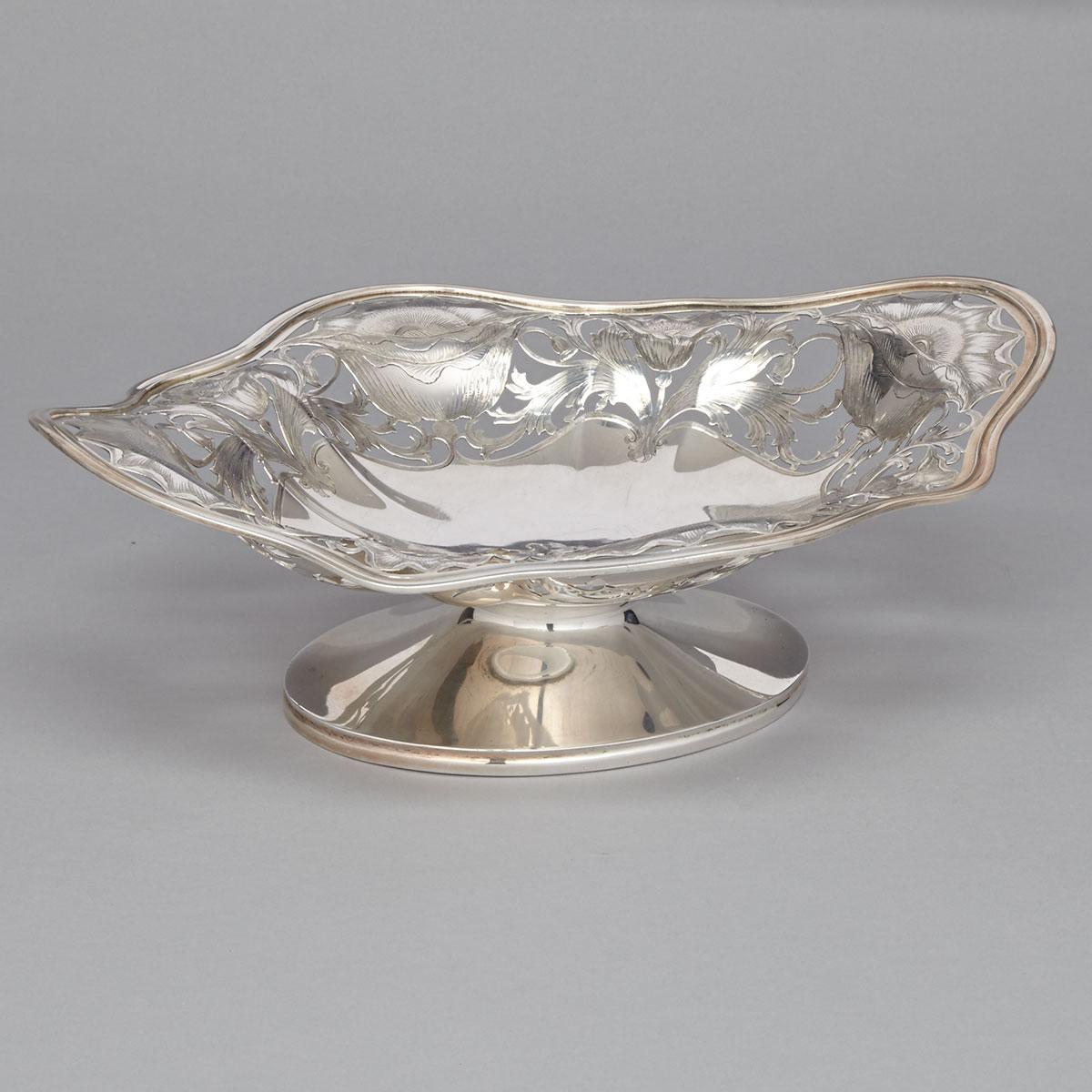 American Silver Oval Footed Comport, Gorham Mfg. Co., Providence, R.I., 1900
