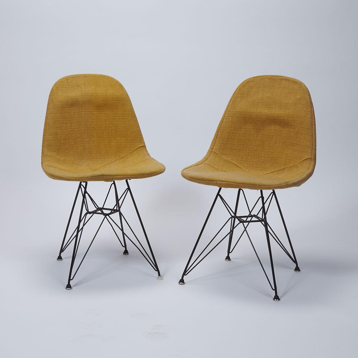 PAIR OF EIFFEL side CHAIRS BY CHARLES AND RAY EAMES FOR HERMAN MILLER
