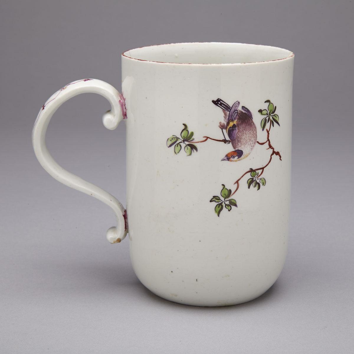 Derby Cylindrical Shaped Mug, c.1760-65
