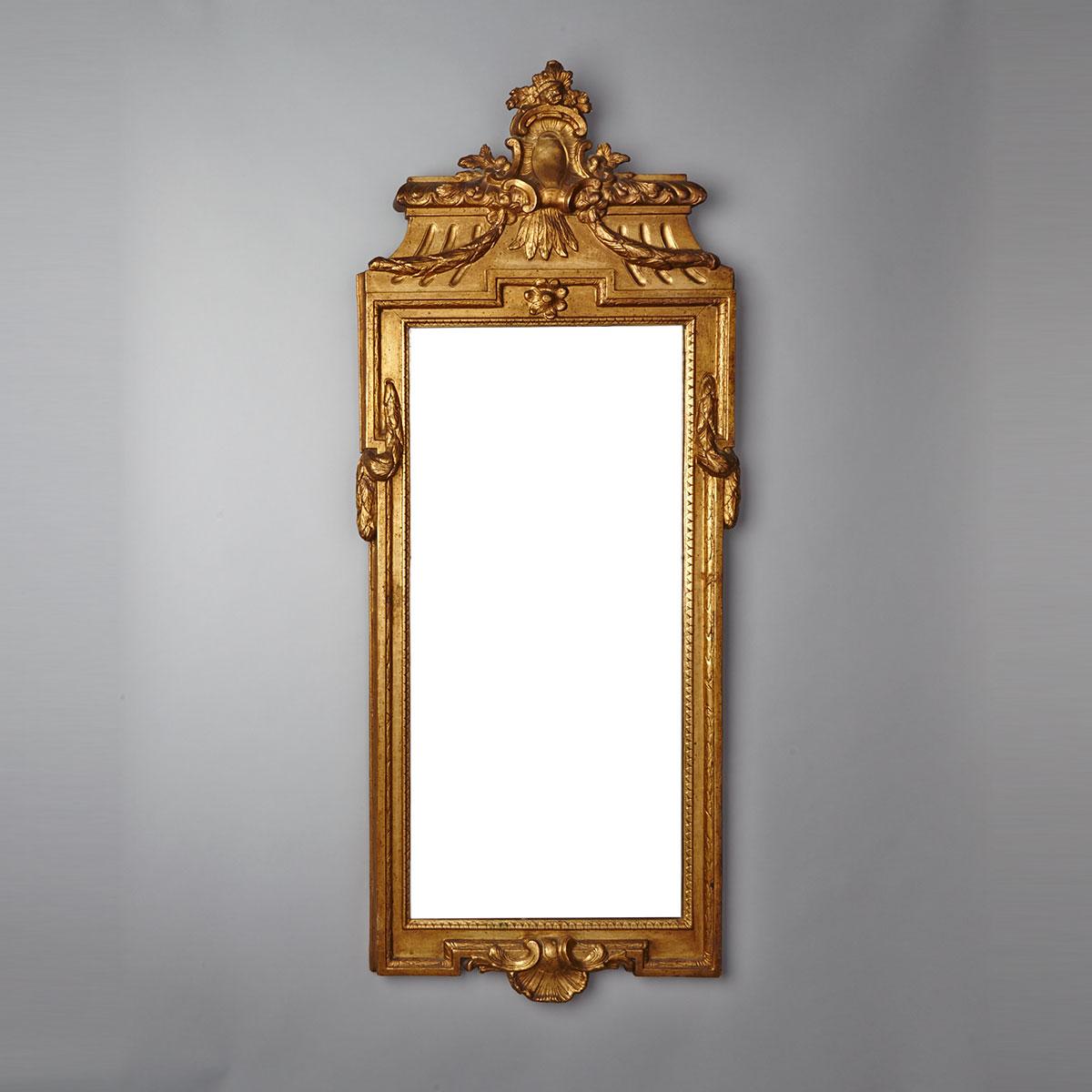 Swedish Gustavian Giltwood Mirror, early 20th century