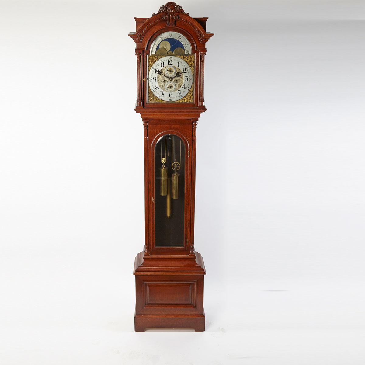 Canadian Oak Tall Case Clock, Henry Birks and Co., Montreal, c.1870