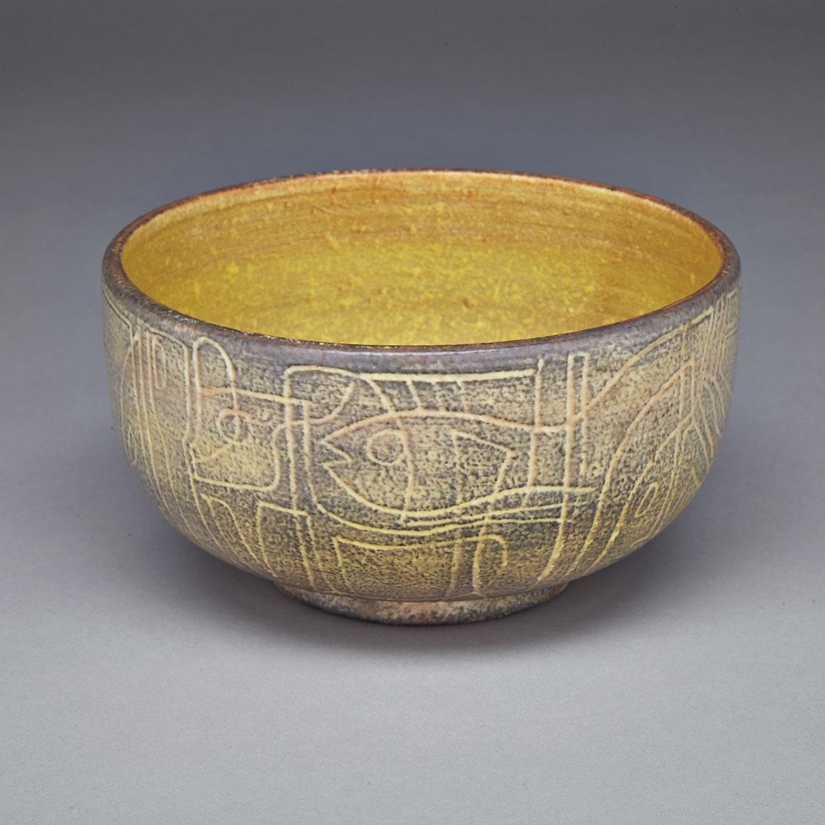 Brooklin Pottery Bowl, Theo and Susan Harlander, c.1960
