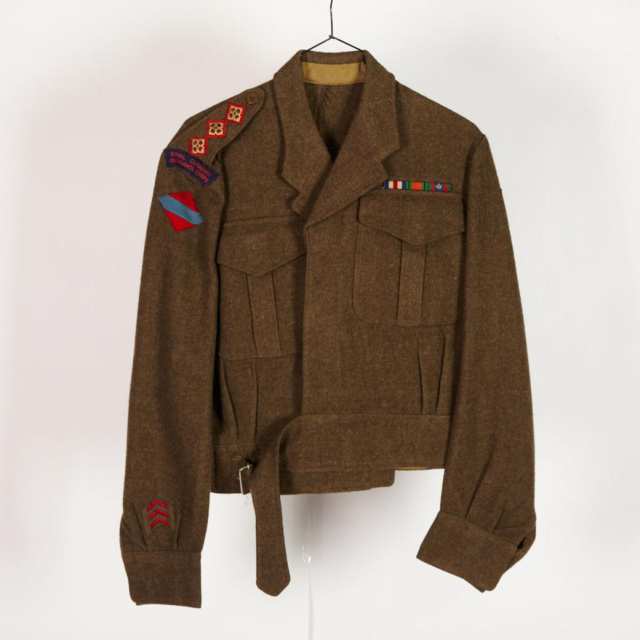 Three WWII Royal Canadian Ordnance Corps Tunics, Captain Donald Campbell (1917-2010)