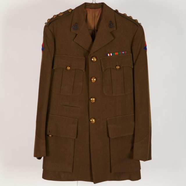 Three WWII Royal Canadian Ordnance Corps Tunics, Captain Donald Campbell (1917-2010)
