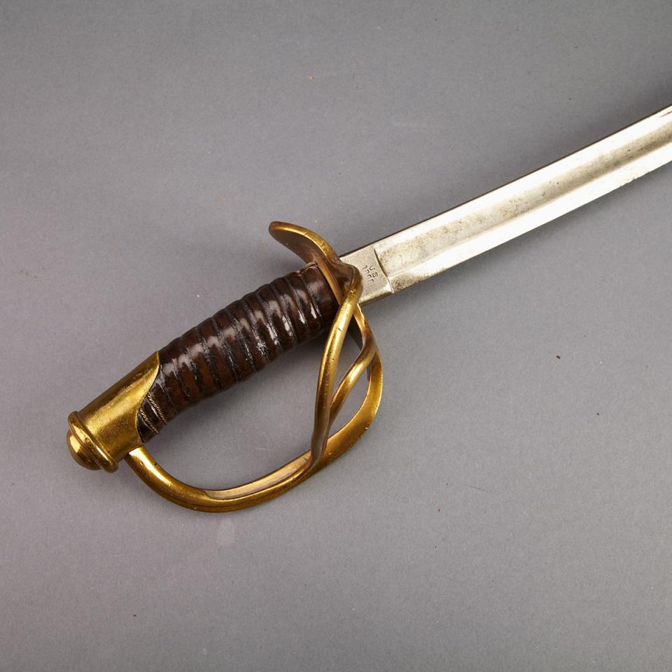 American Model 1840 Heavy Cavalry Sabre, C. Roby, West Chelmsford, Massachusetts, 1865