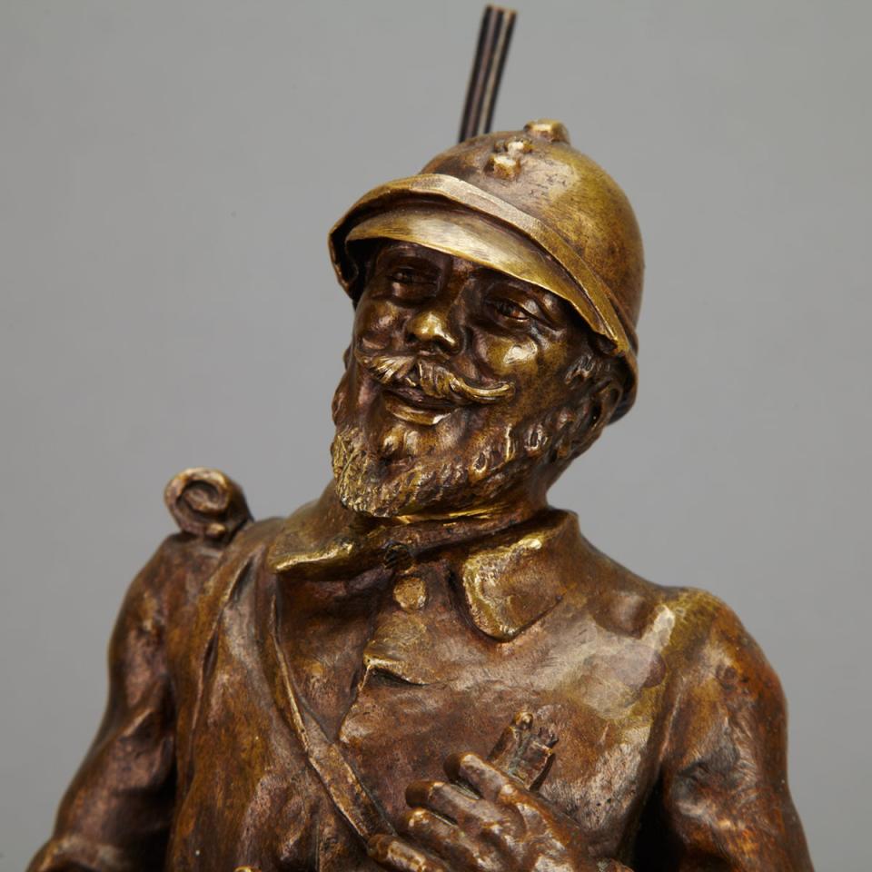 French Bronze Figure of Lieutenant Colonel Émile Driant, early 20th century