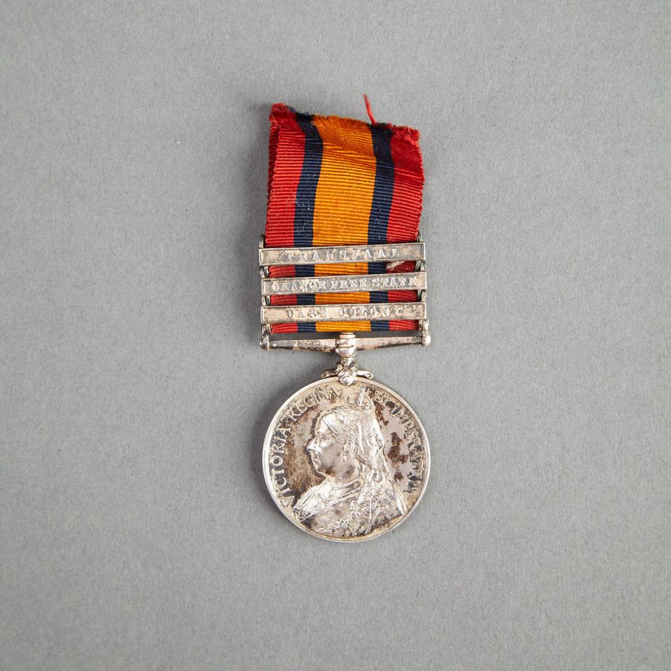 Boer War: Queen’s South Africa Medal to 2842 Sejt. H. O’Connor, Rl: Muns: Fus. 