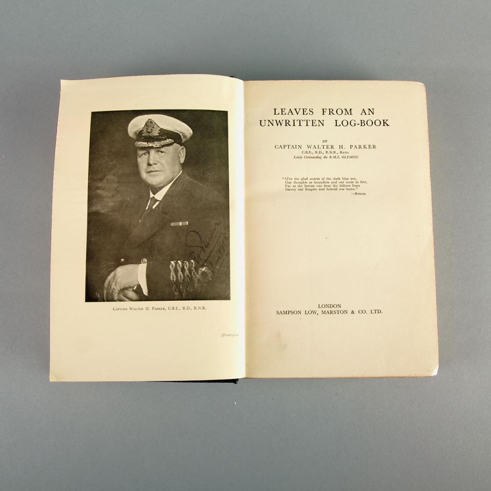Captain Walter H. Parker, C. B. E., R. D., R. N. R.