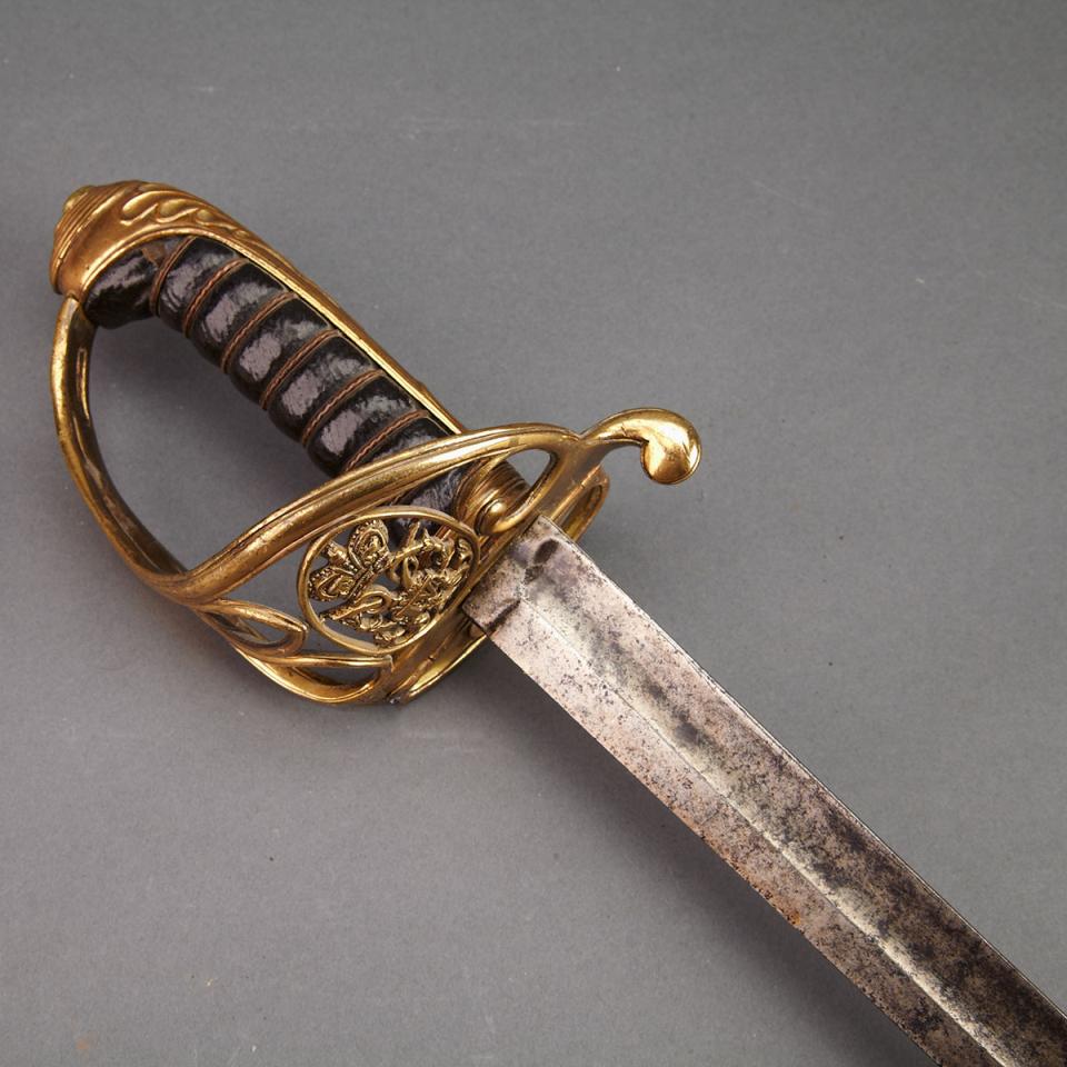 George IV 1822 Pattern Infantry Officer’s Sword, c.1825