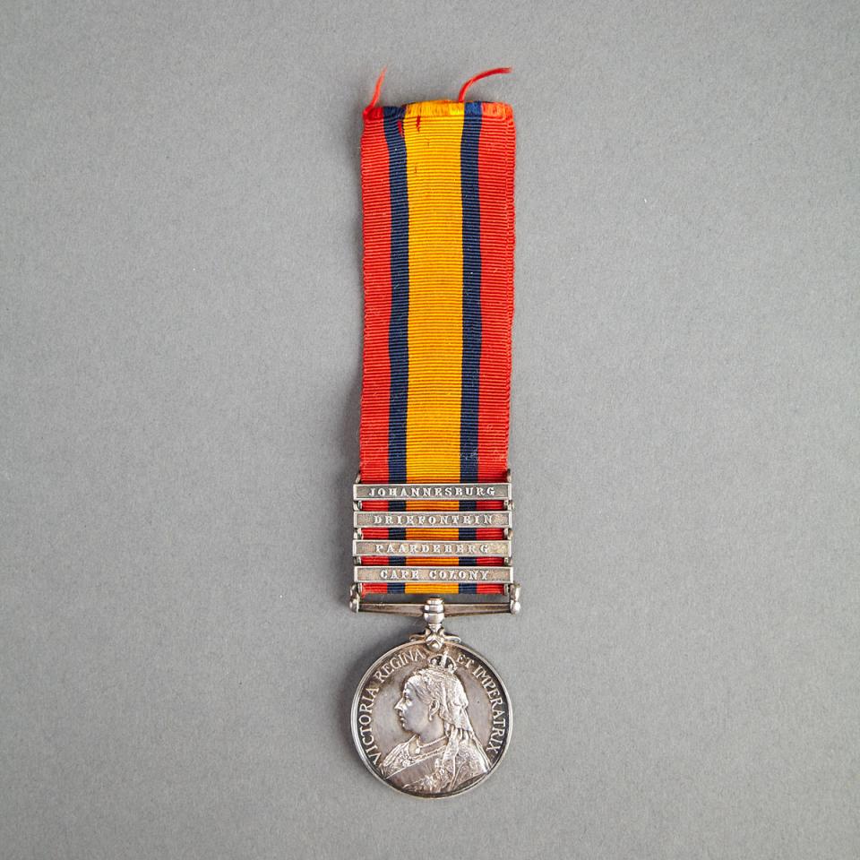 Boer War: Queen’s South Africa Medal to 7703 Private S. Upton, Royal Canadian Regiment