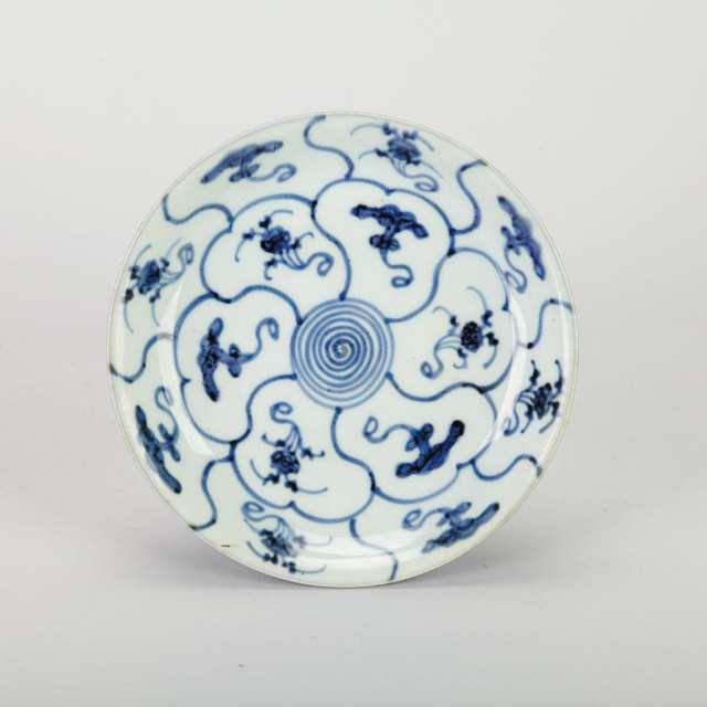 Group of 11 Blue and White Dishes, 16th Century and Later