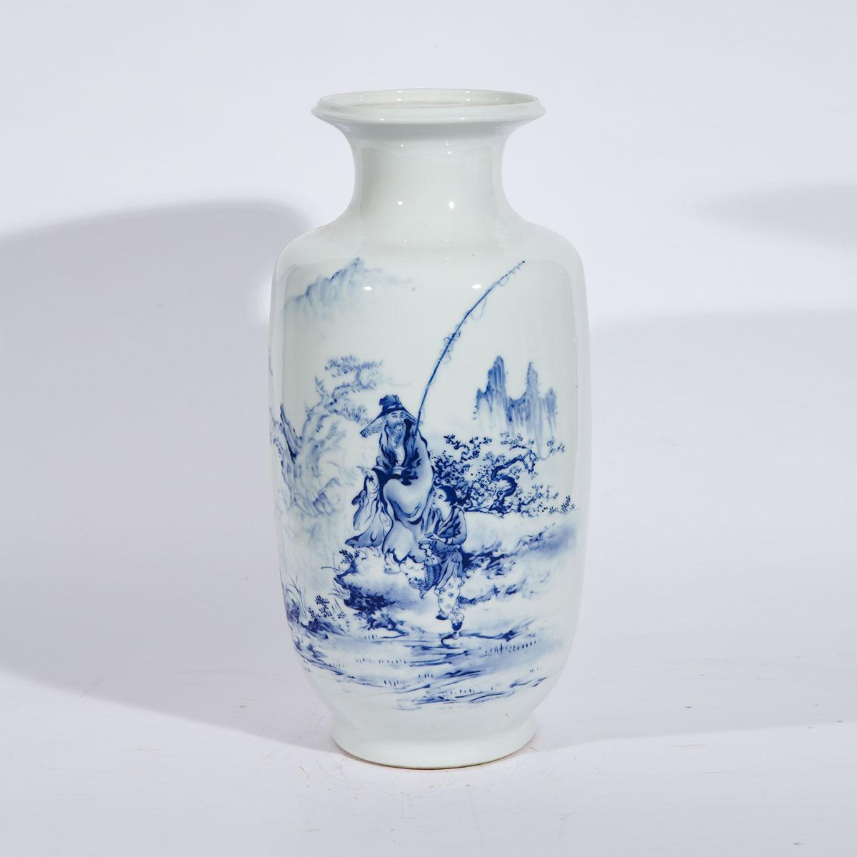 Massive Blue and White Vase