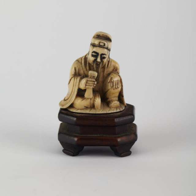 Set of Eight Miniature Daoist Immortals, Late Qing Dynasty
