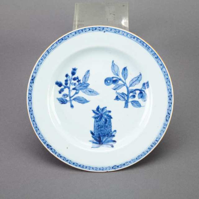 Group of Seven Blue and White Plates, Kangxi Period (1662-1722)