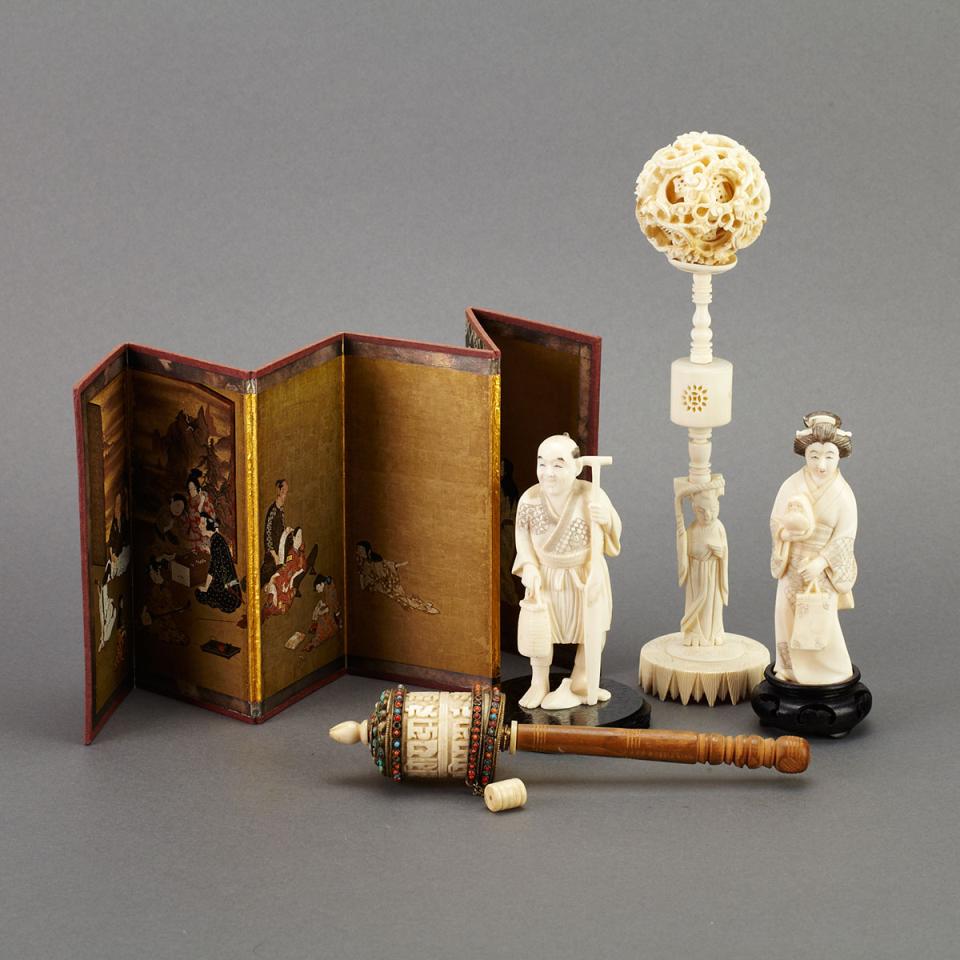 Group of Ivory Carvings