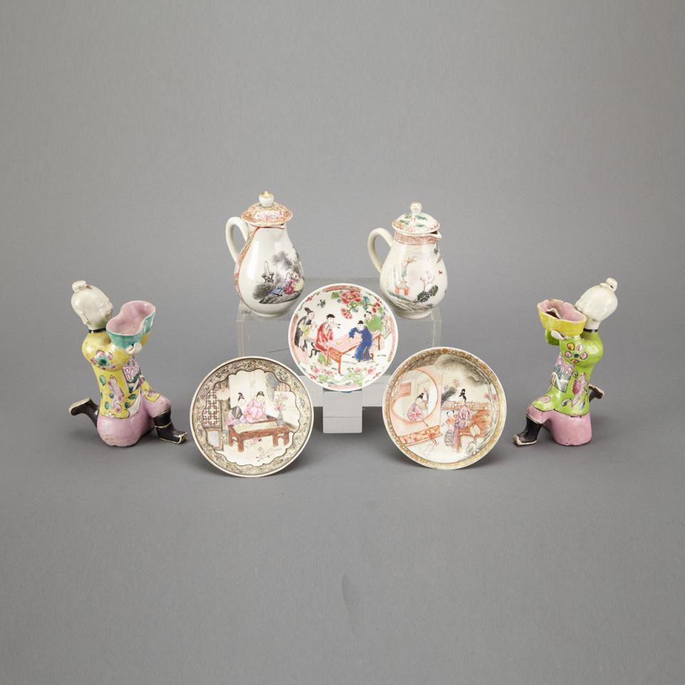 Group of Chinese Export Porcelain Wares, 18th/19th Century