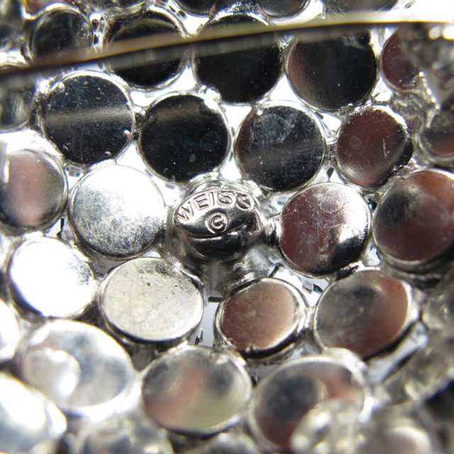 Weiss Silver Tone Metal Circular Brooch