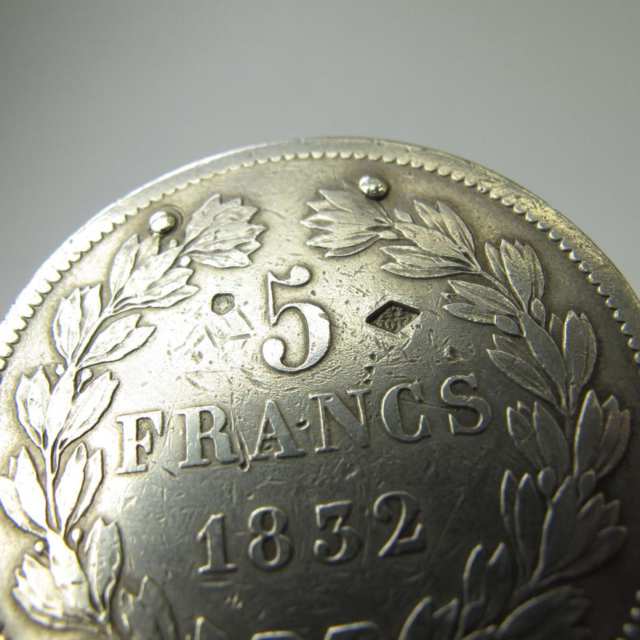 French Silver 5 Franc Coin (1832)