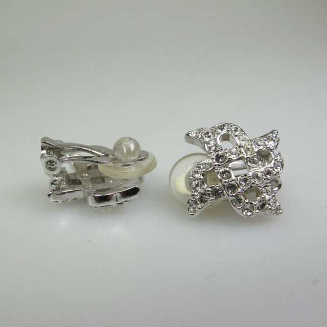 Two Pairs Of Swarovski Metal Earrings