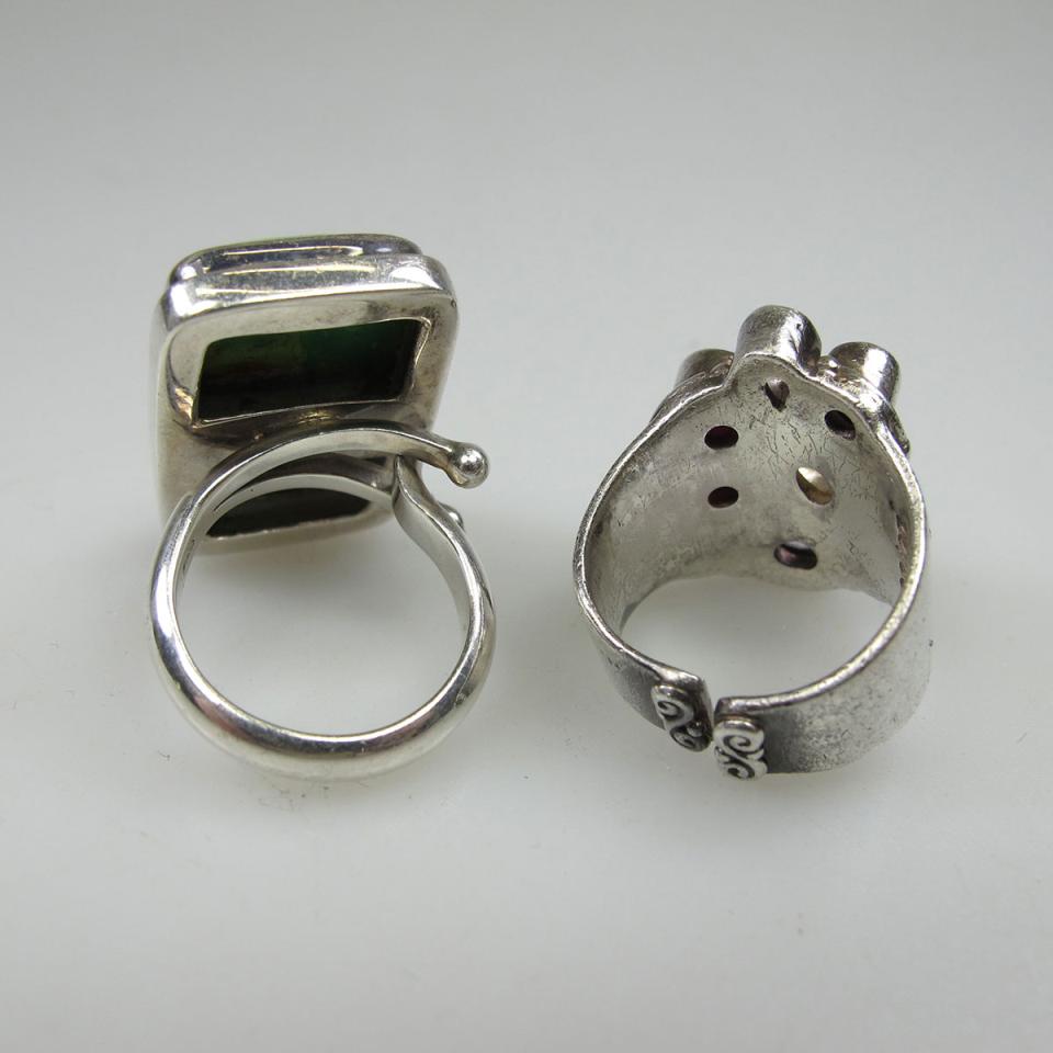 Two Sajen Sterling Silver Rings