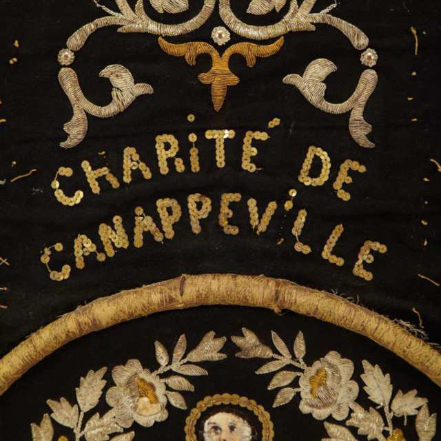 French Embroidered Felt Maniple, early 19th century