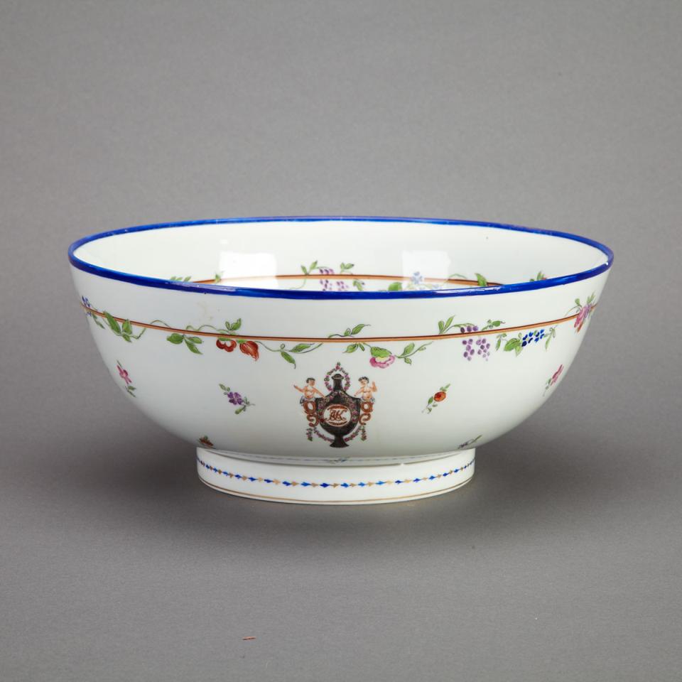 Samson ‘Chinese Export’ Armorial Punch Bowl, late 19th century