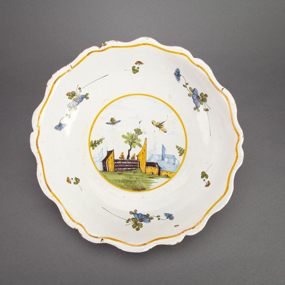 French Faience Bowl, 19th century