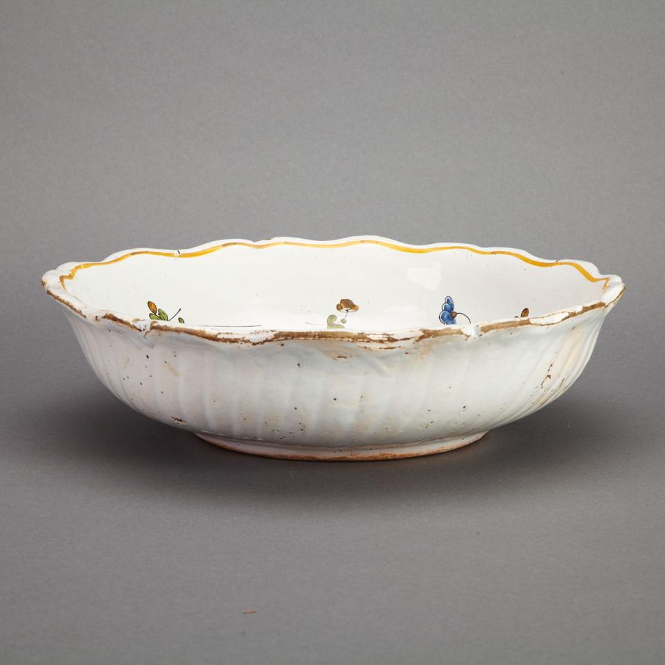 French Faience Bowl, 19th century