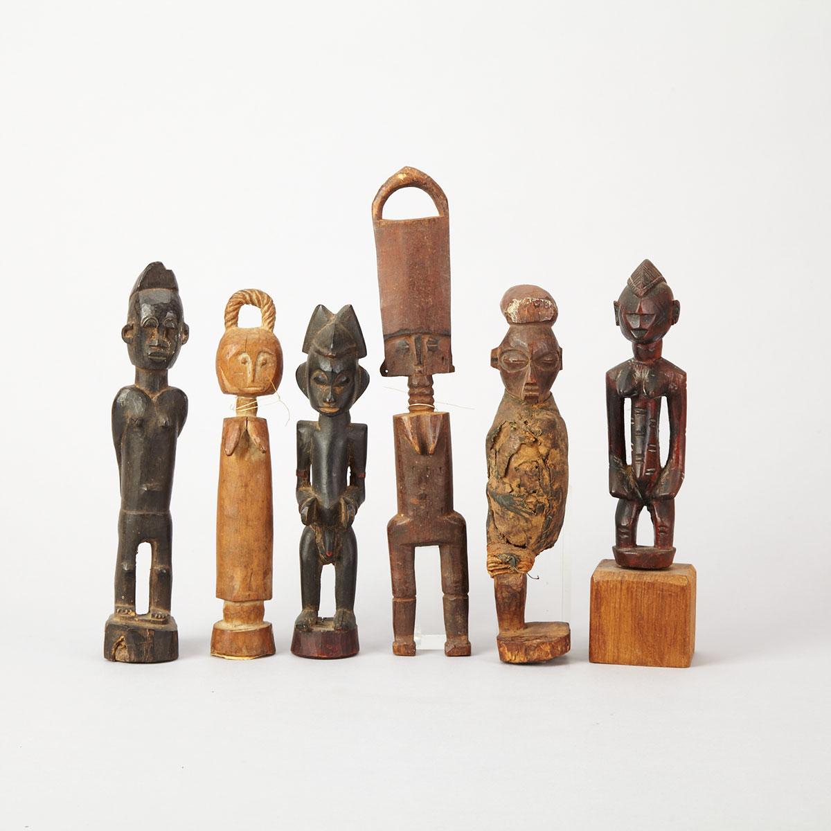 Group of Six African Standing Figures