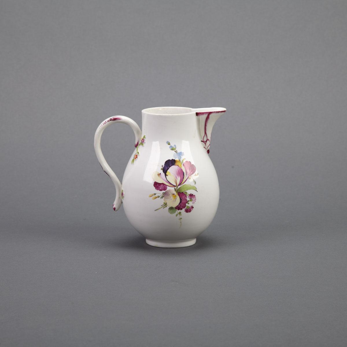 The Hague-Decorated Ansbach Cream Jug, c.1780
