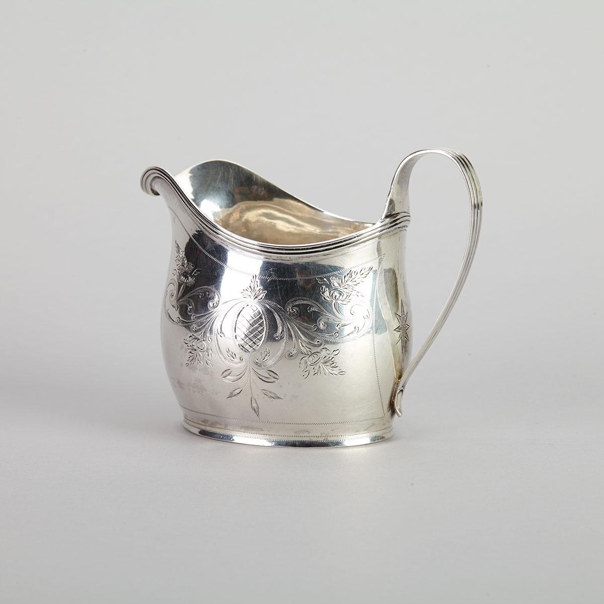 George III Silver Cream Jug, Peter & William Bateman, London, 1789
