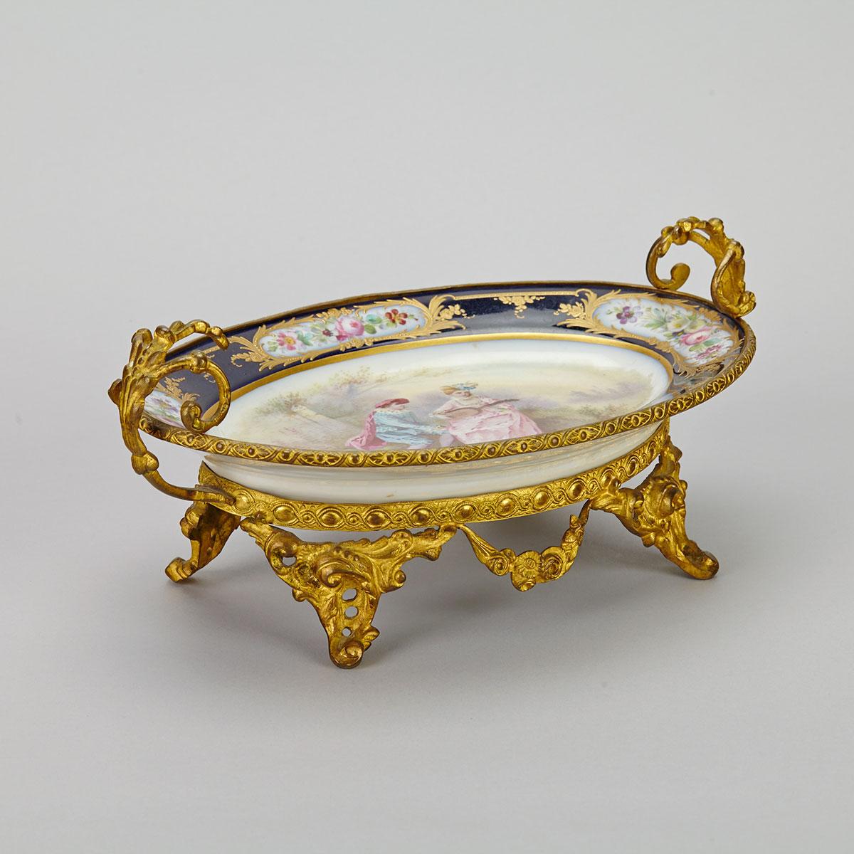 Ormolu Mounted ‘Sèvres’ Oval Centrepiece, c.1900