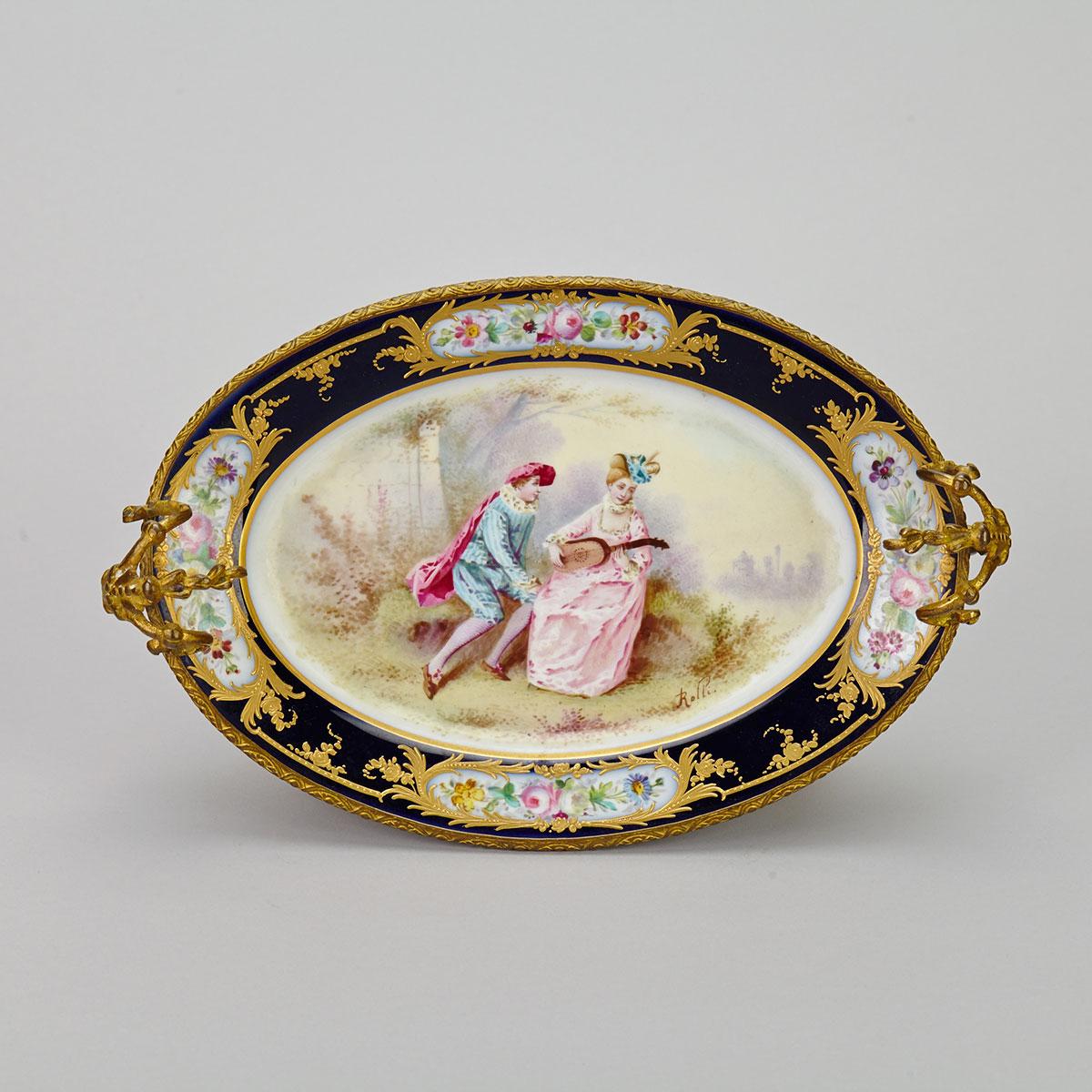 Ormolu Mounted ‘Sèvres’ Oval Centrepiece, c.1900