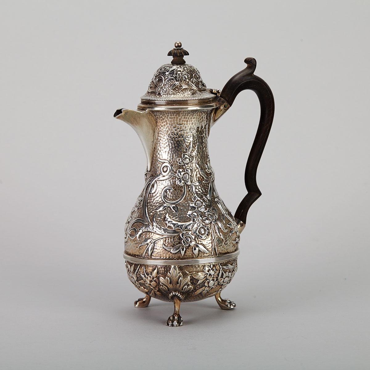 Victorian Silver Hot Water Pot, Nathan & Hayes, Birmingham, 1891