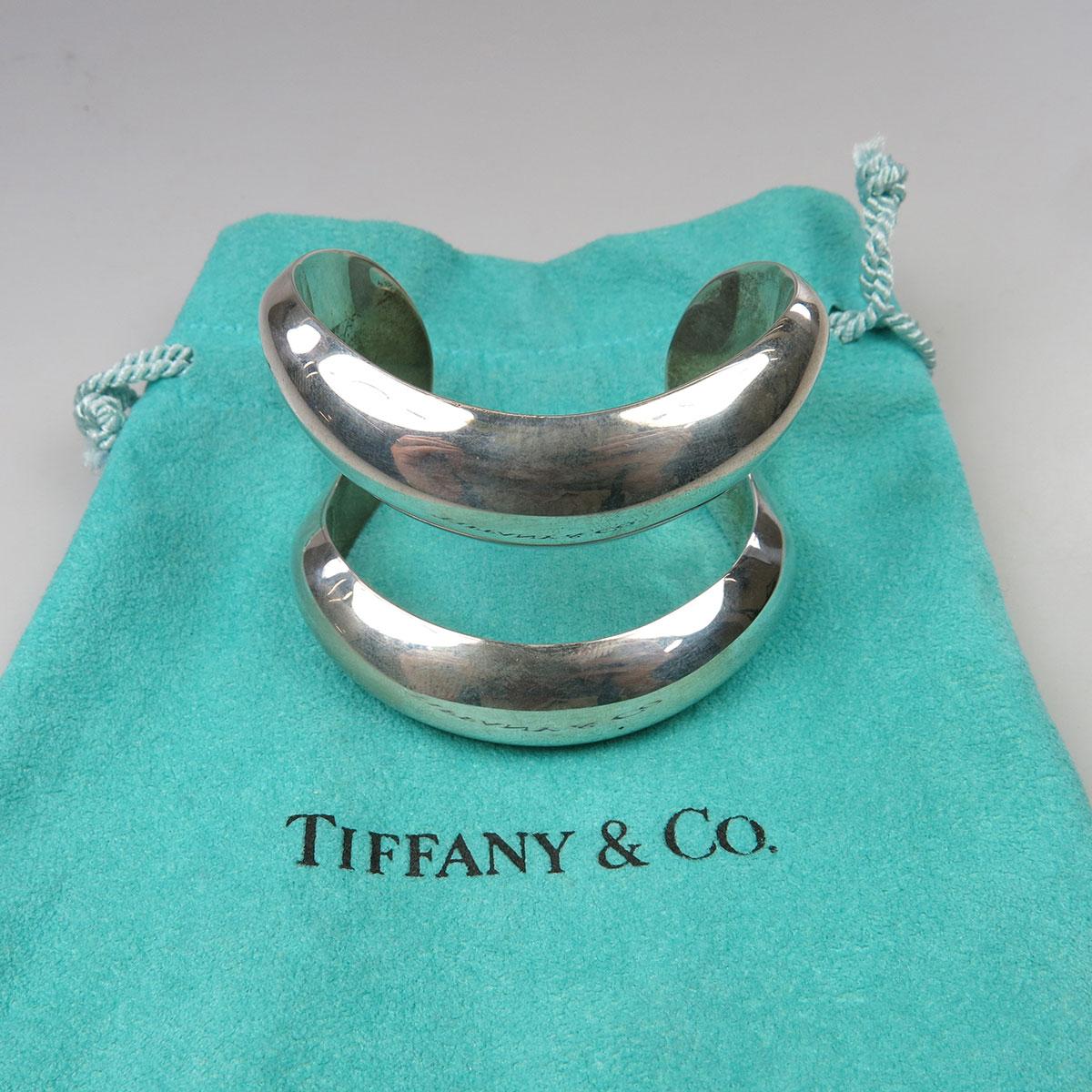 Tiffany & Co. Elsa Peretti Italian Sterling Silver Open Cuff Bangle
