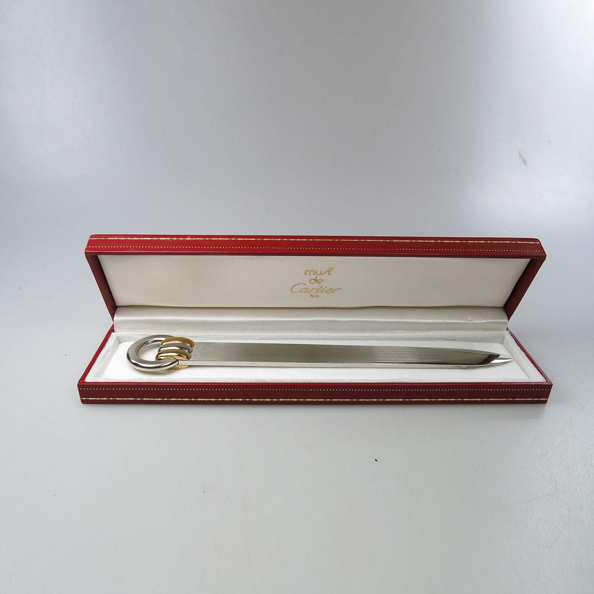 Must De Cartier French Stainless Steel Letter Opener