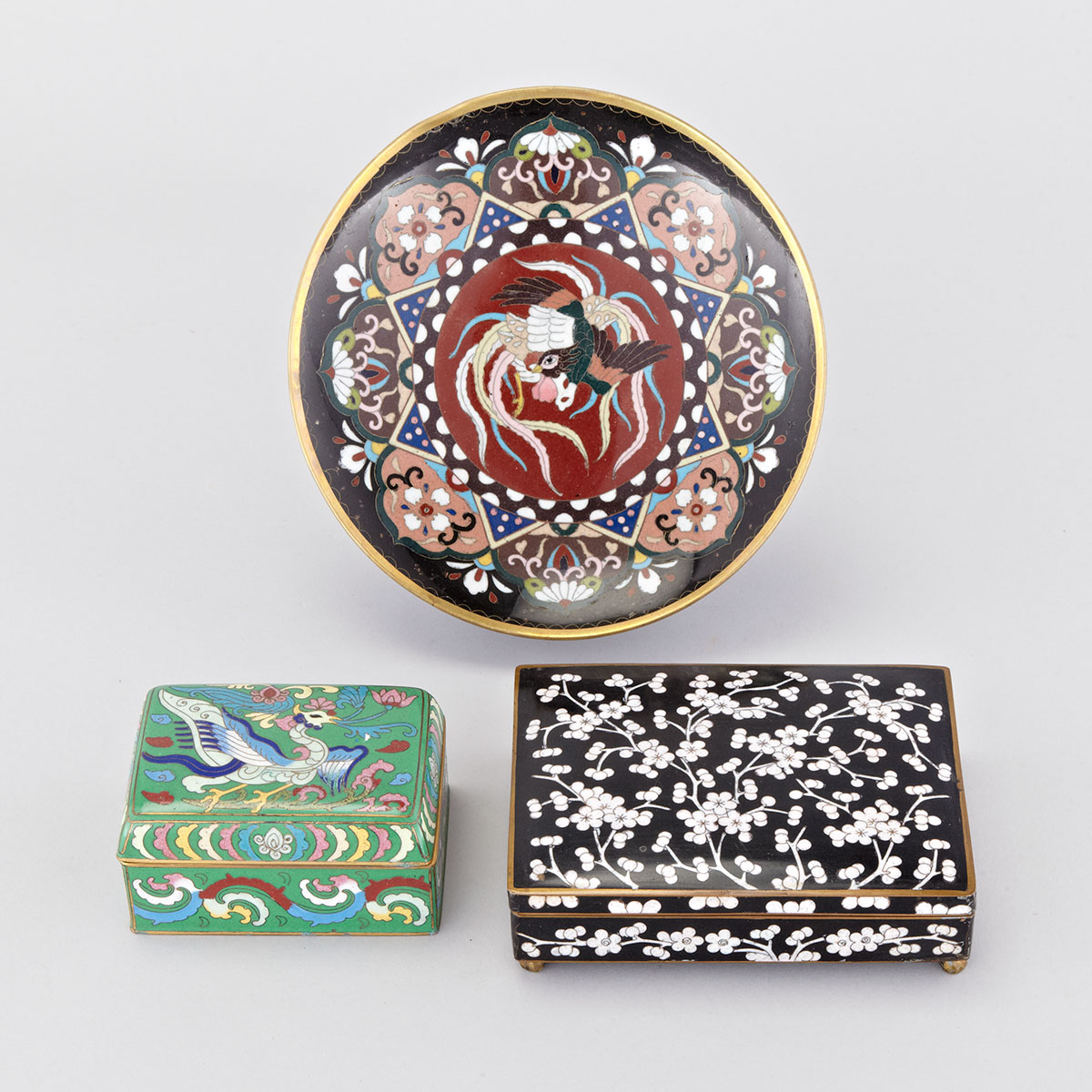 Cloisonné Enamel Plate