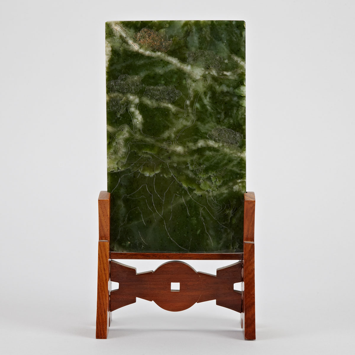 Spinach Green Jade Table Screen