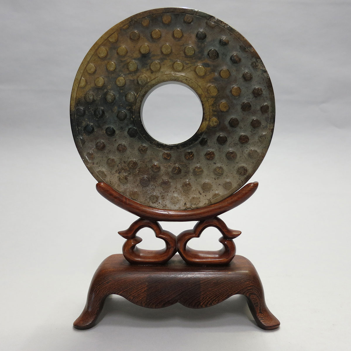 Large Archaistic Jade Bi Disc